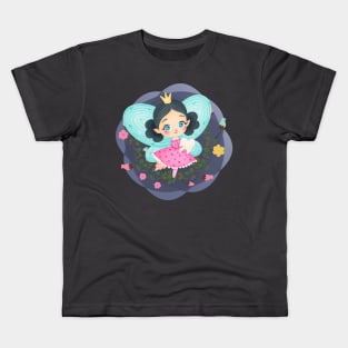 Tooth fairy among the flowers Kids T-Shirt